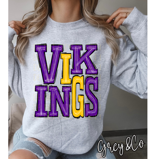 Vikings Tinsel Sweatshirt