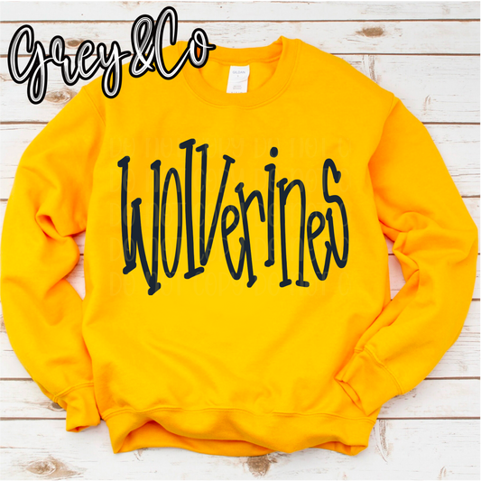 Wolverines Doodle Sweatshirt