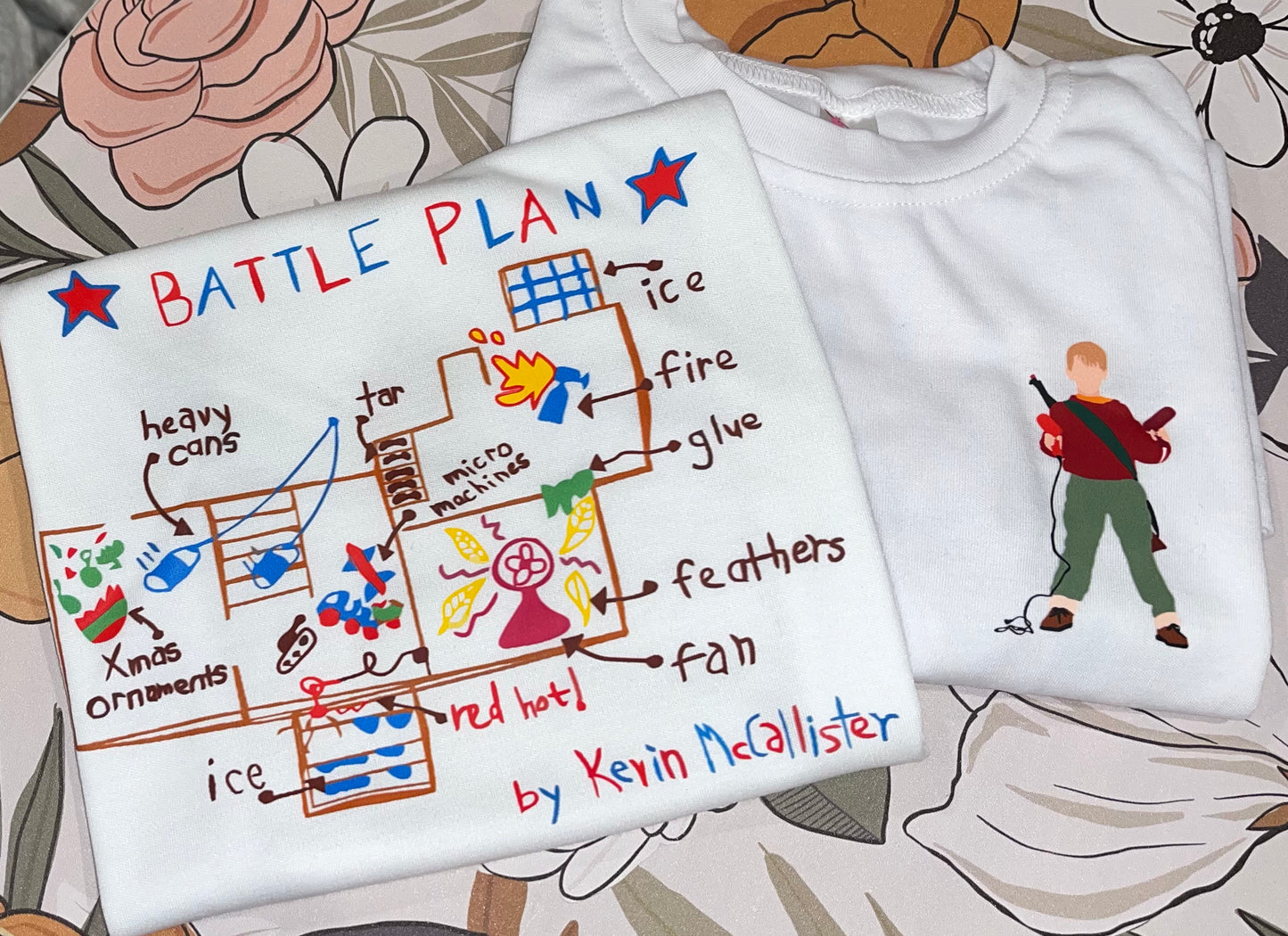 Boys Home Alone Battle Plan Christmas Shirt