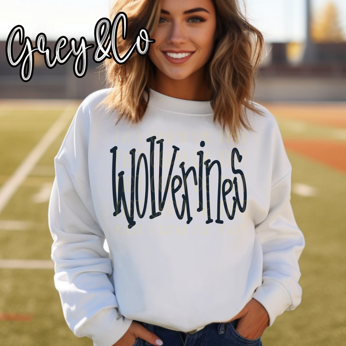 Wolverines Doodle Sweatshirt