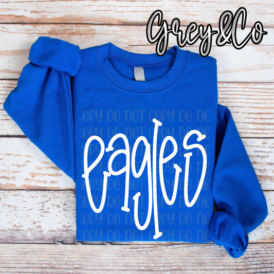 Eagles Blue Doodle Sweatshirt