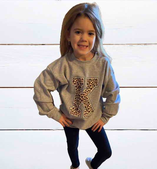 K Leopard Print Crew