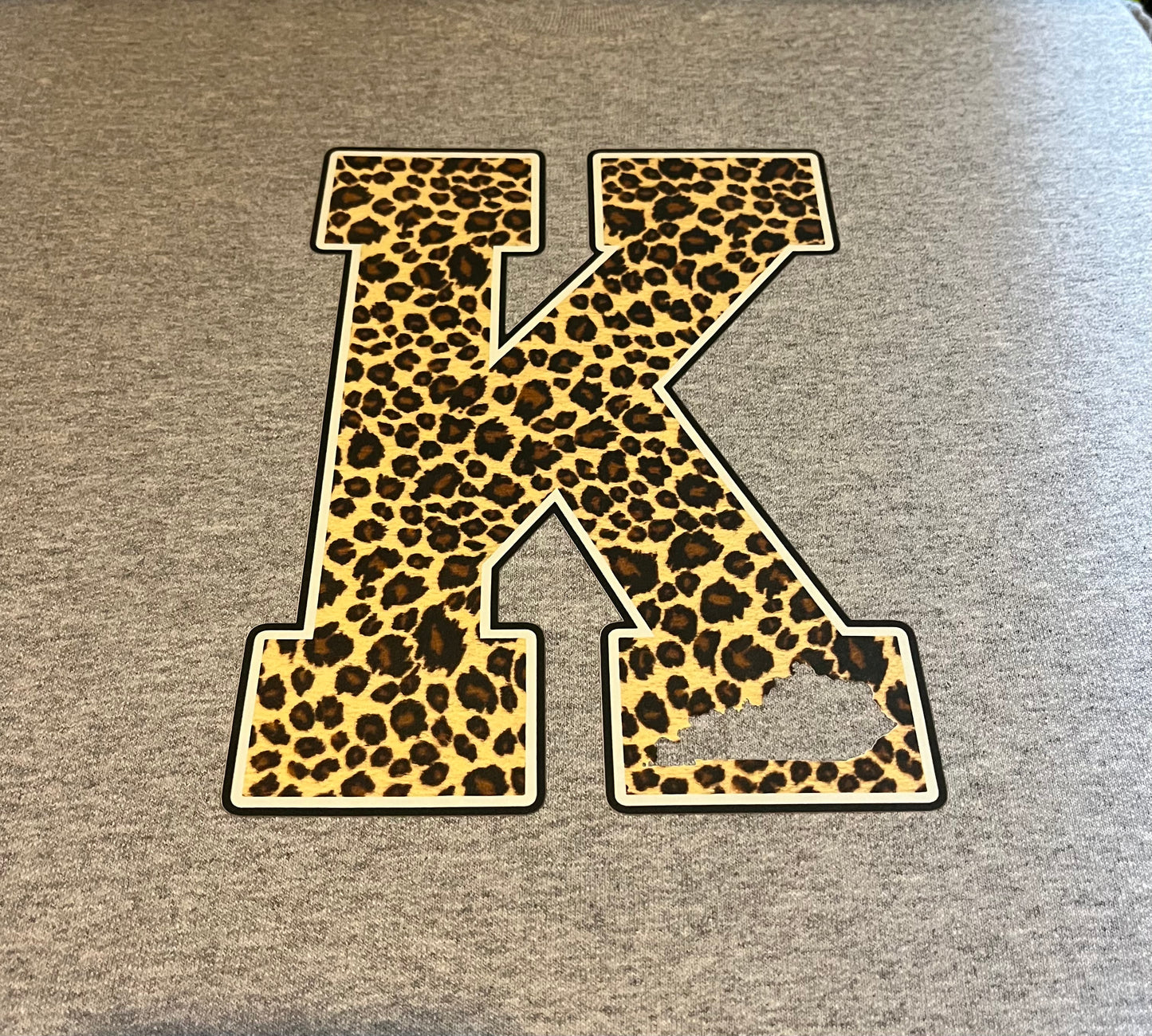 K Leopard Print Crew